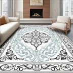 Vintage Floral Scrollwork Pattern Rug