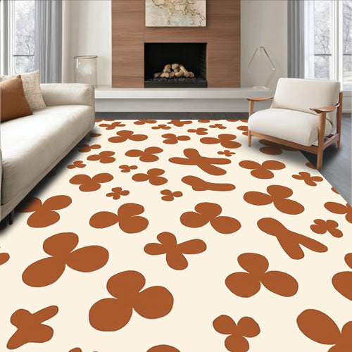 Abstract Clover Pattern Design Rug