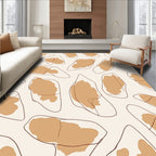 Organic shapes abstract pattern Rug