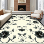 Classic Floral Scrollwork Design Rug