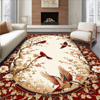 Floral Birds Botanical Pattern Rug