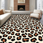 Leopard Print Classic Neutral Tone Rug