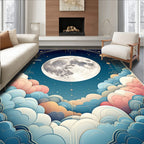 Dreamy Moon Cloud Arch Design Rug