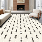 Abstract Sketchy Tree Pattern Rug