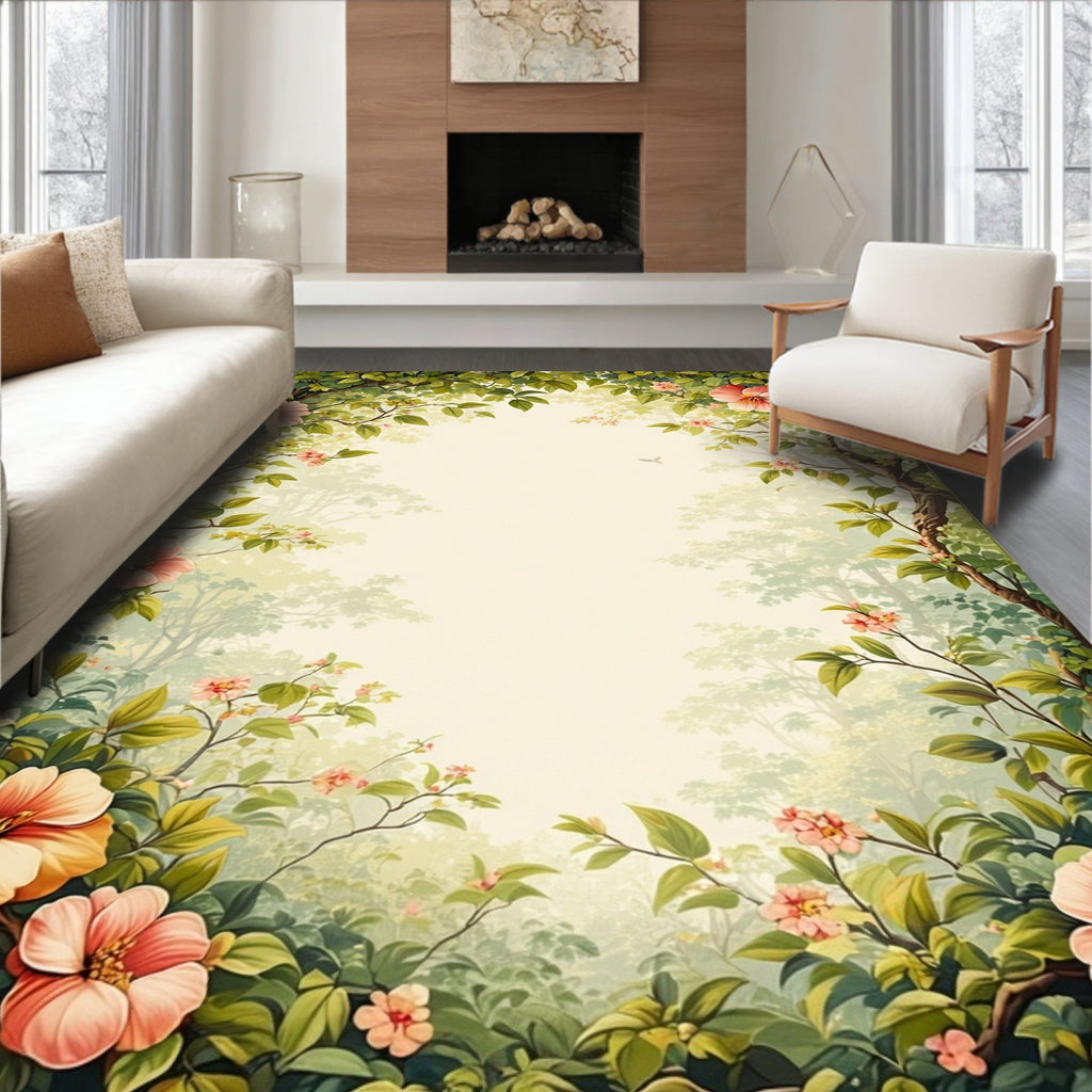 Enchanted Forest Floral Arch Rug