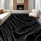 Cosmic Swirls and Stars Rug