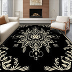 Ornate Floral Medallion Pattern Rug