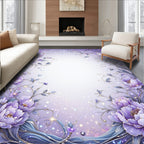 Enchanting Floral Whimsical Pattern Rug