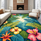 Tropical Floral Jungle Vibe Rug