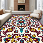 Ornate Floral Medallion Garden Design Rug