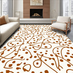 Whimsical Vine Dots Pattern Rug