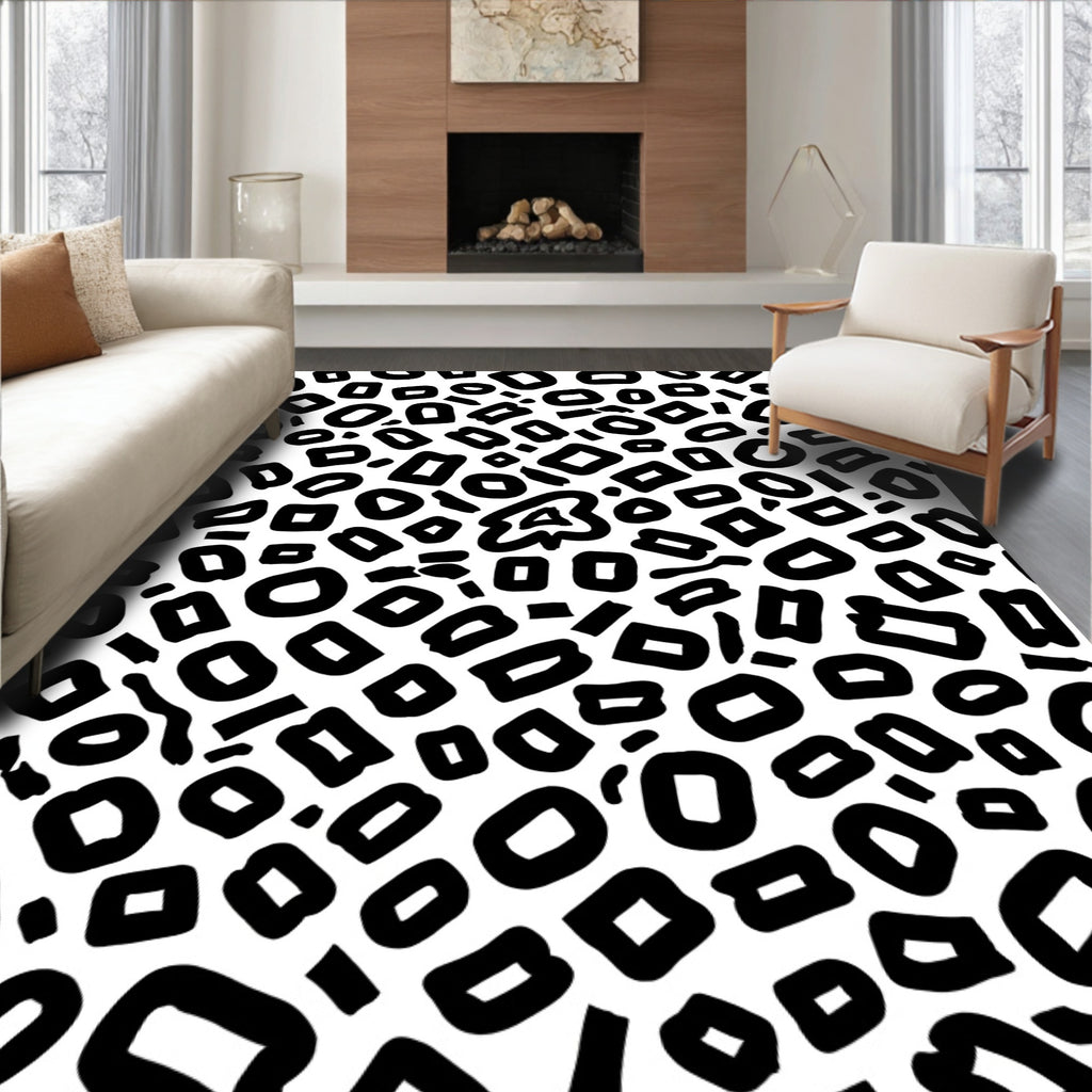Bold Abstract Animal Print Pattern Rug