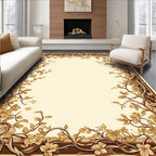 Vintage Floral Vine Border Design Rug