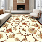 Vintage Floral Vine Cream Rug