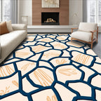 Abstract Organic Tessellation Pattern Rug