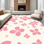 Pink Floral Pattern Rug
