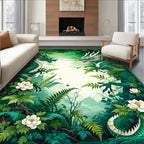 Green Dragon Forest Nature Rug