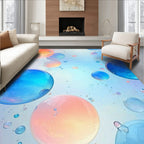 Translucent Bubbles Gradient Pattern Rug