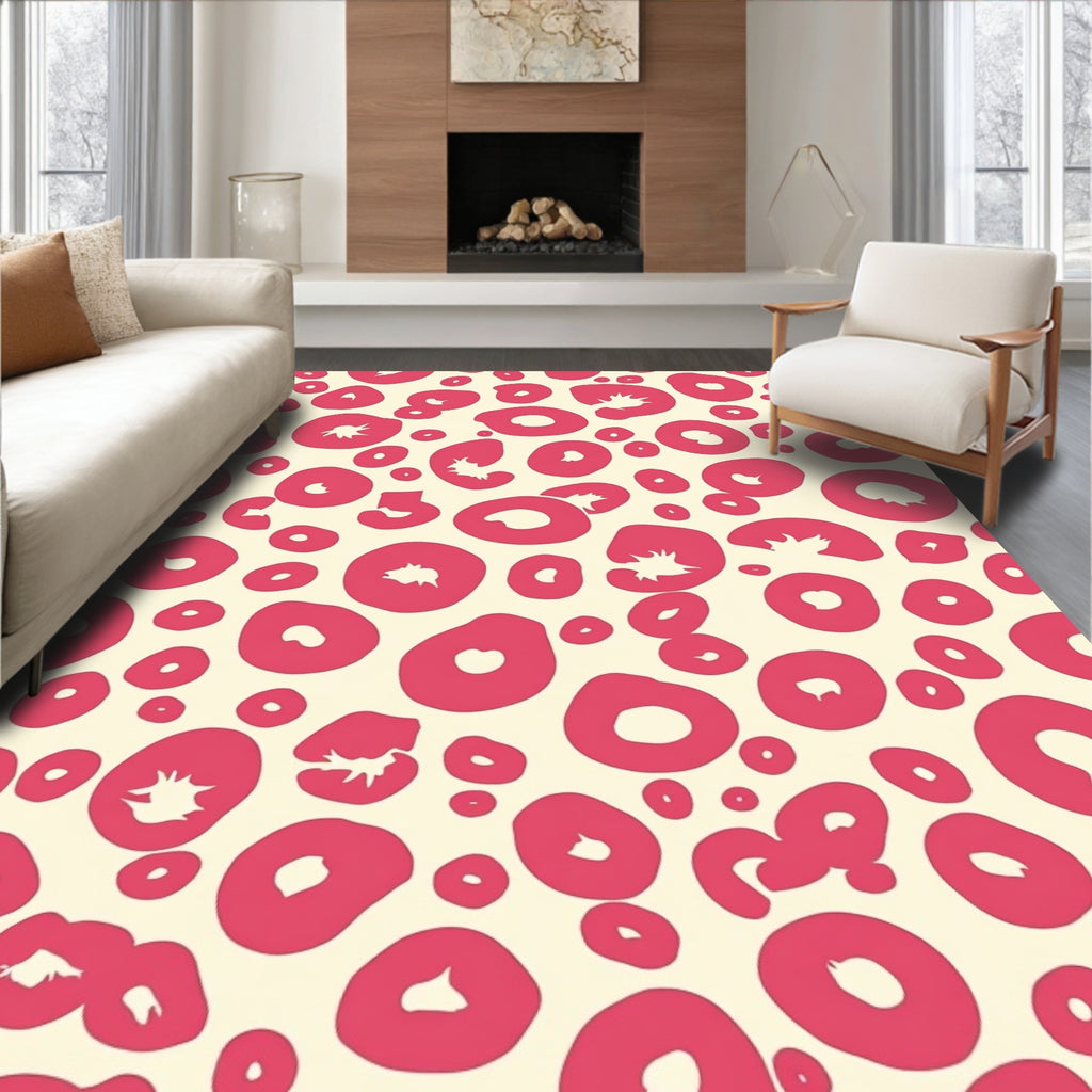Playful Spot Pattern Design Rug