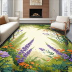 Enchanting Forest Floral Nature Rug