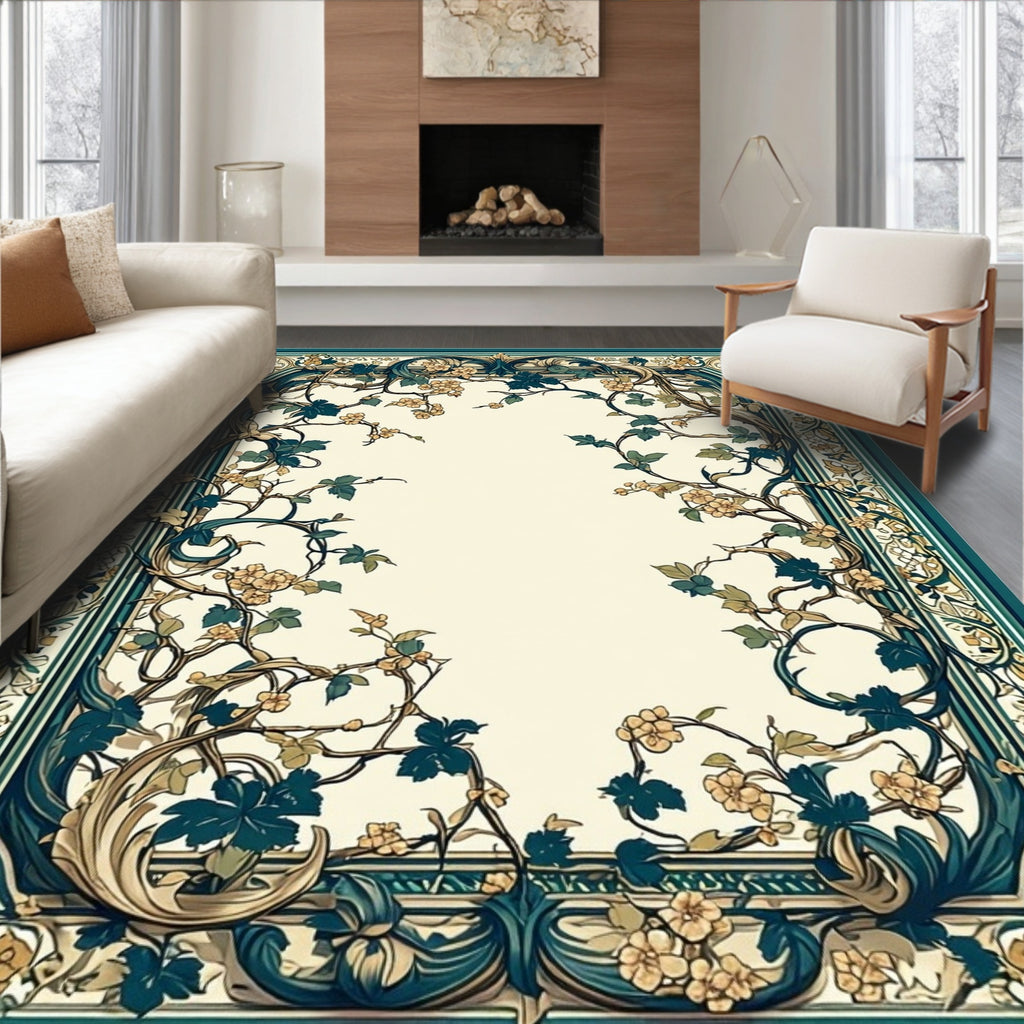 Vine And Floral Classic Inspired Rug