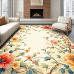 Vibrant Floral Vines Artistry Rug