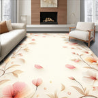 Delicate Floral Vine Patterned Rug