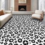 Abstract Starburst Floral Pattern Rug