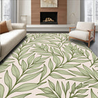 Green Leafy Vine Pattern Rug