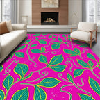 Bold Floral Vine Pattern Rug