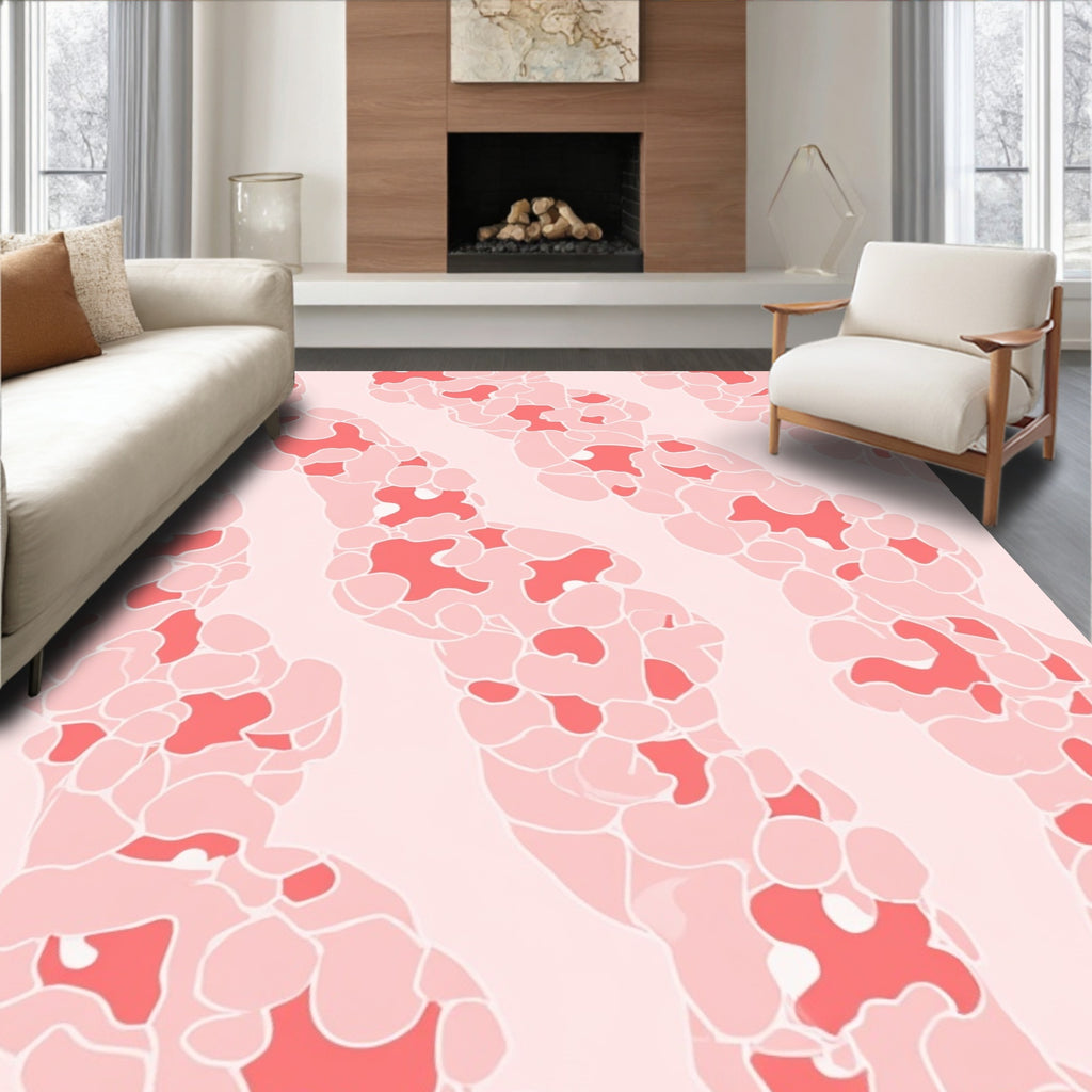 Soft Pink Organic Flow Rug