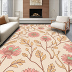 Floral Vine Petal Pattern Rug