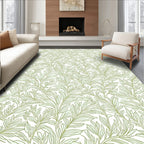 Green Leafy Vine Pattern Rug