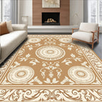Ornate Floral Medallion Pattern Rug