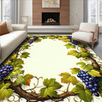 Grape Vine Autumn Leaves Pattern Rug
