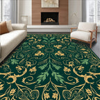 Vintage Floral Vines Pattern Rug