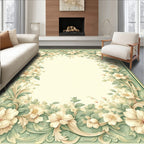 Elegant Floral Swirl Vintage Pattern Rug