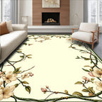 Floral Vine Delicate Branches Rug