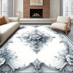 Ornate Floral Scrollwork Rug
