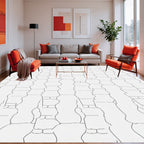 Broken Line Geometric Pattern Rug