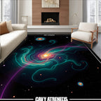 Nebula Swirls Cosmic Galaxy Rug
