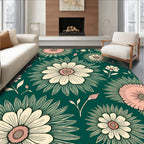 Whimsical Floral Pattern Rug