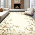 Delicate Floral Branches With Bloom Accents Rug