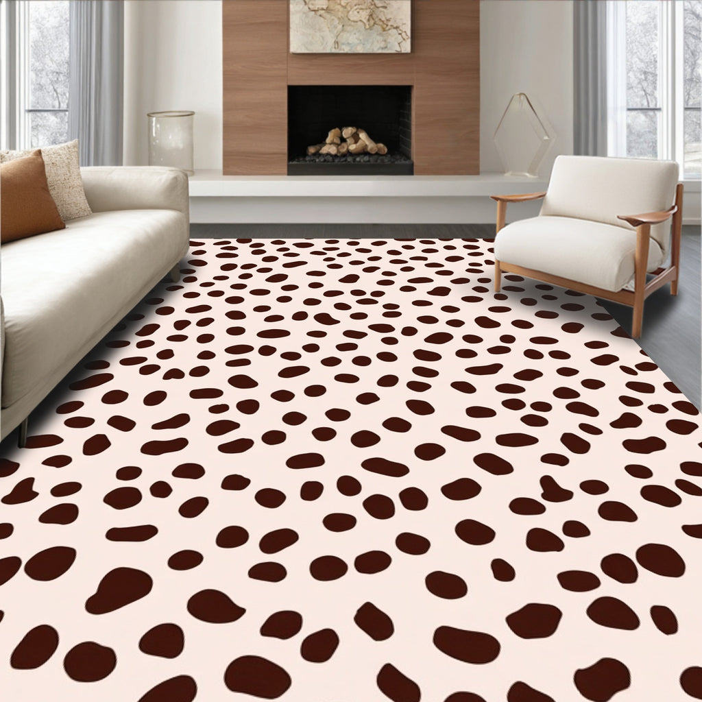 Minimalist Spot Pattern Rug