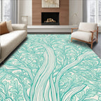 Art Nouveau Tree Canopy Design Rug