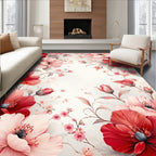 Vibrant Floral Arrangement Art Rug