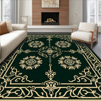 Elegant Floral Lattice Frame Design Rug