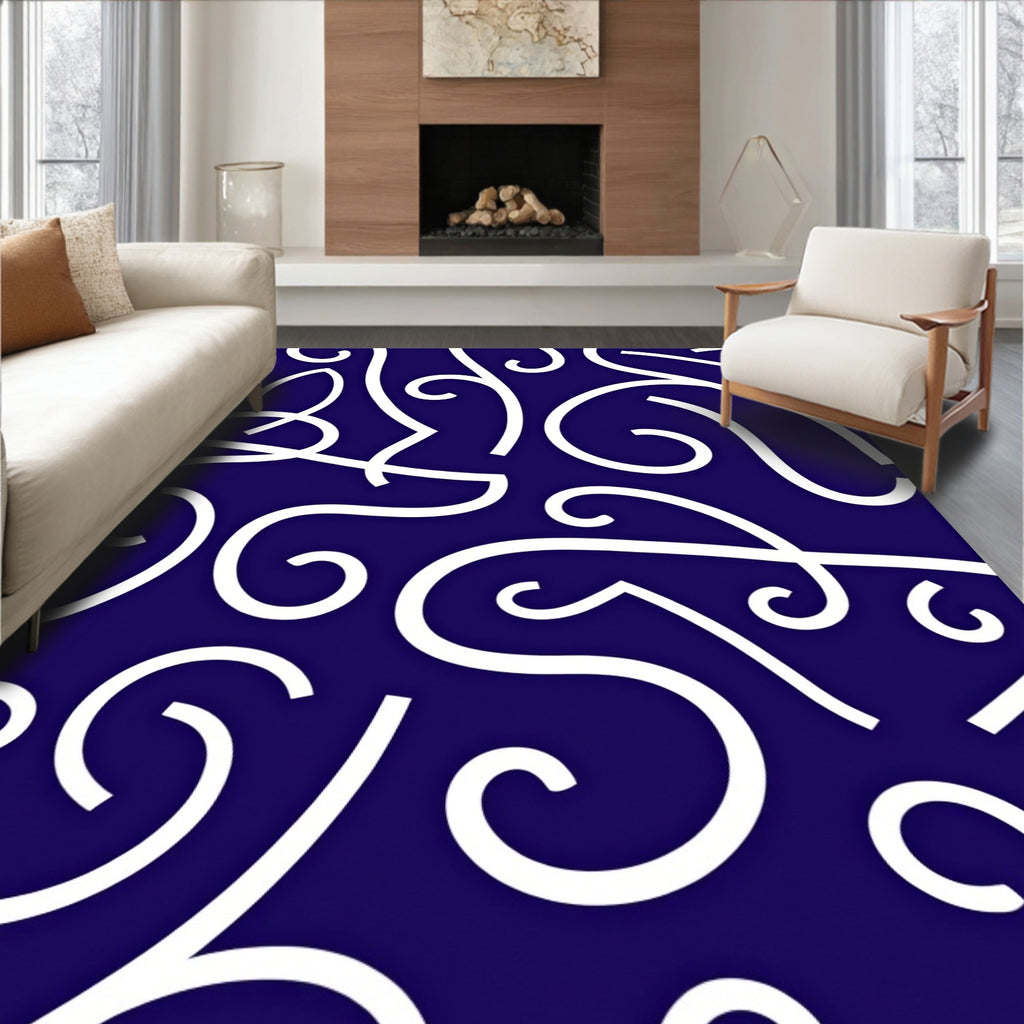 Classic Swirl Pattern Design Rug