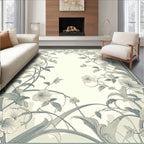 Vintage Floral Vine Scroll Design Rug