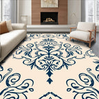 Classic Damask Swirl Motif Rug